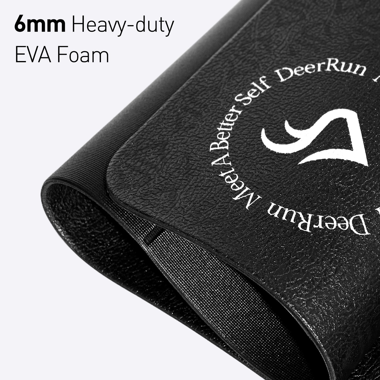 DeerRun® Glory Mat in 6MM Signature PVC, Higher Density Foldable Treadmill Mat