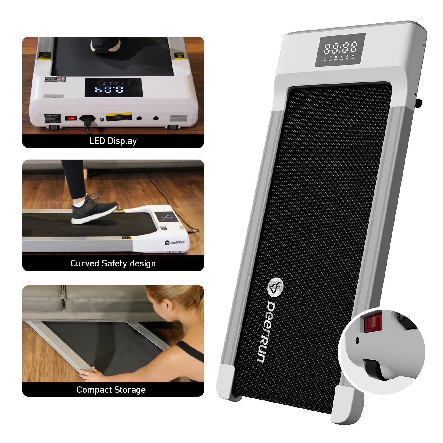 DeerRun Q1 Classic Smart Walking Pad with remote control