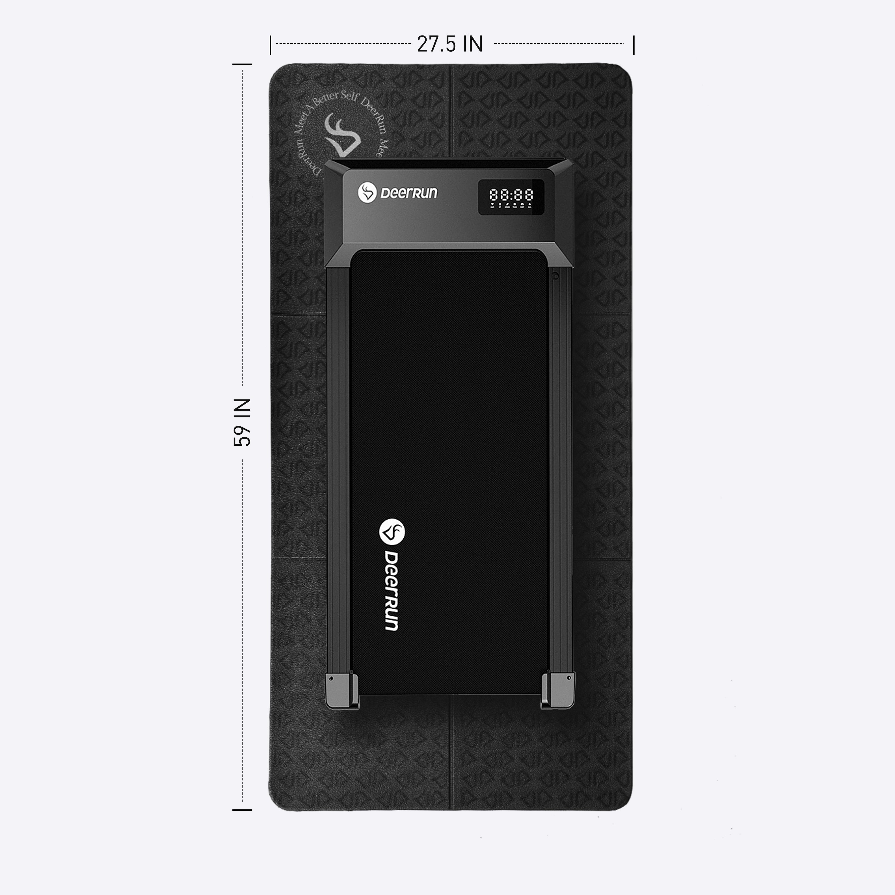 DeerRun® Glory Mat in 6MM Signature PVC, Higher Density Foldable Treadmill Mat