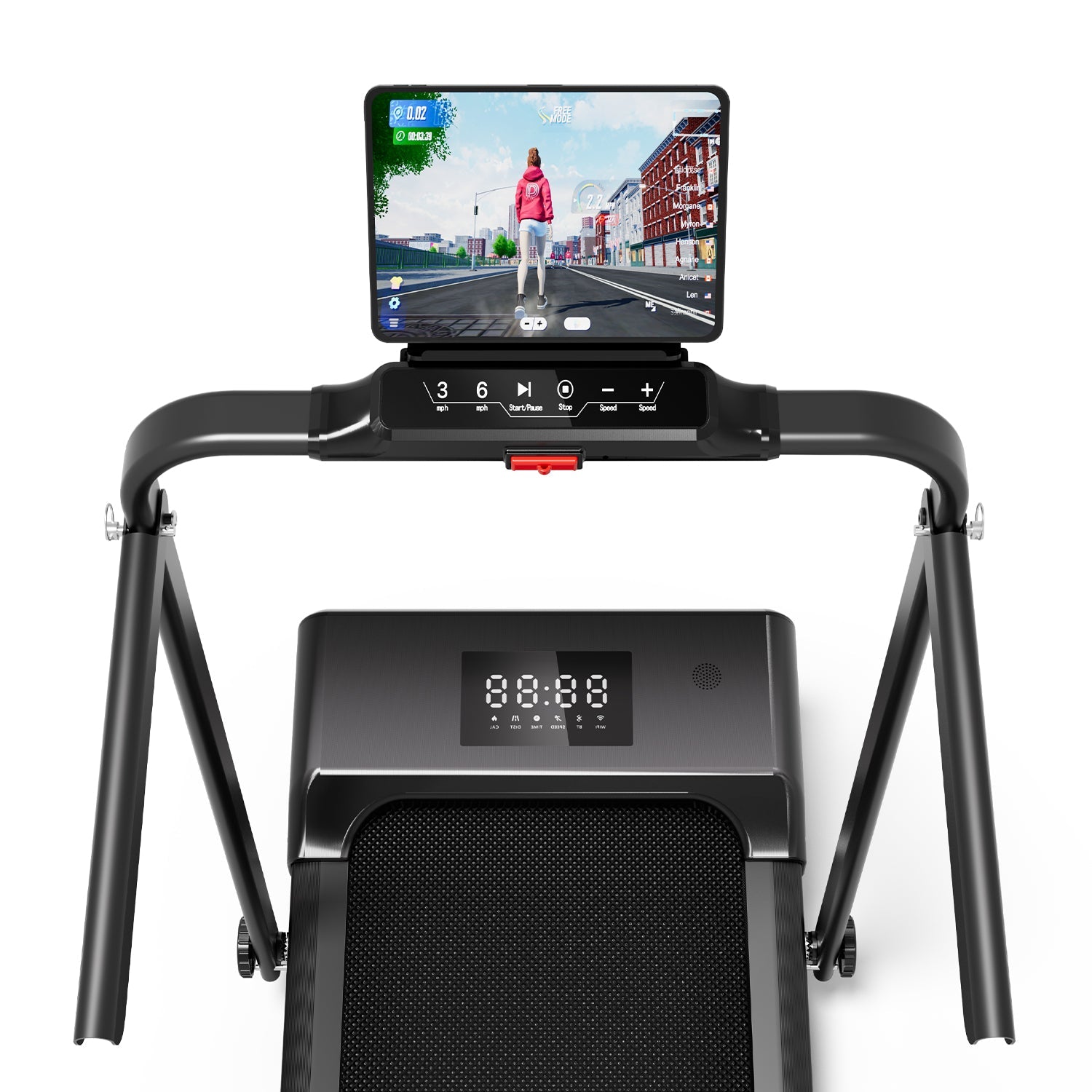 DeerRun A5 Mini 5.4% Incline Smart 2 in 1 Folding Treadmill with Handrail