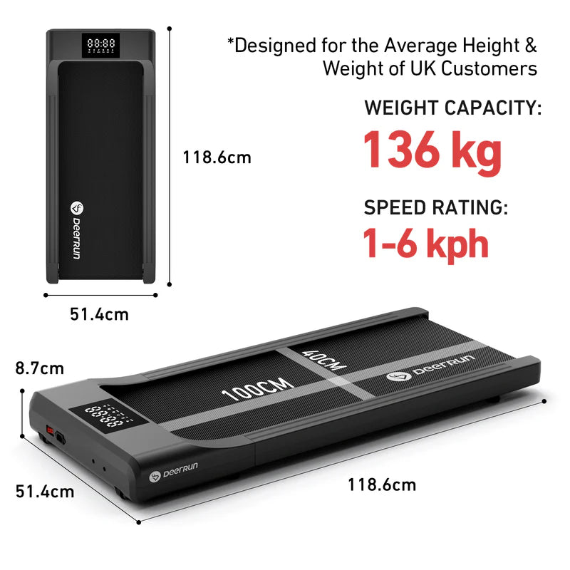 DeerRun Q1 Classic Smart Walking Pad with remote control