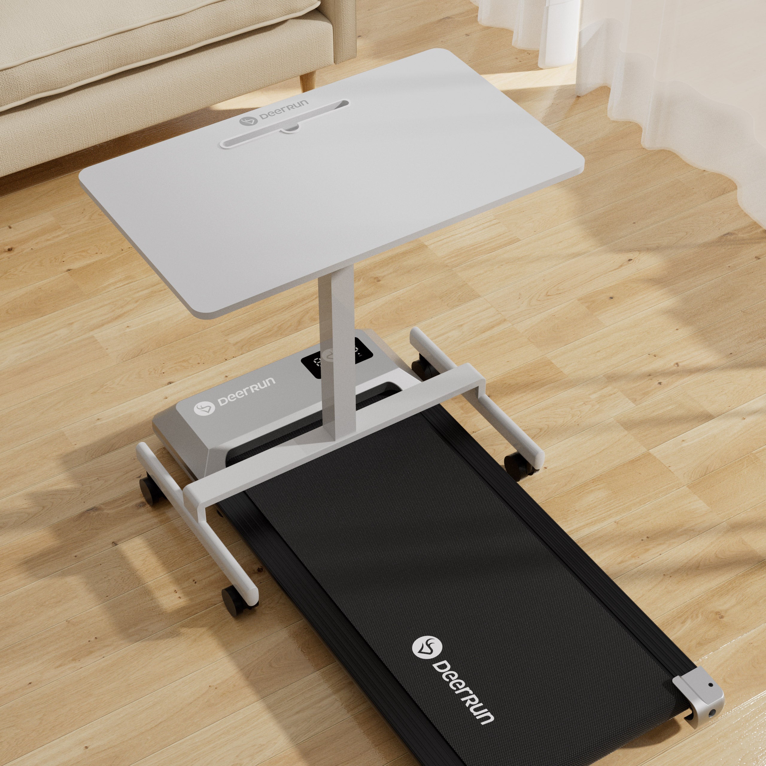 DeerRun Q1 Urban Mini Under-Desk Treadmill with Remote Control