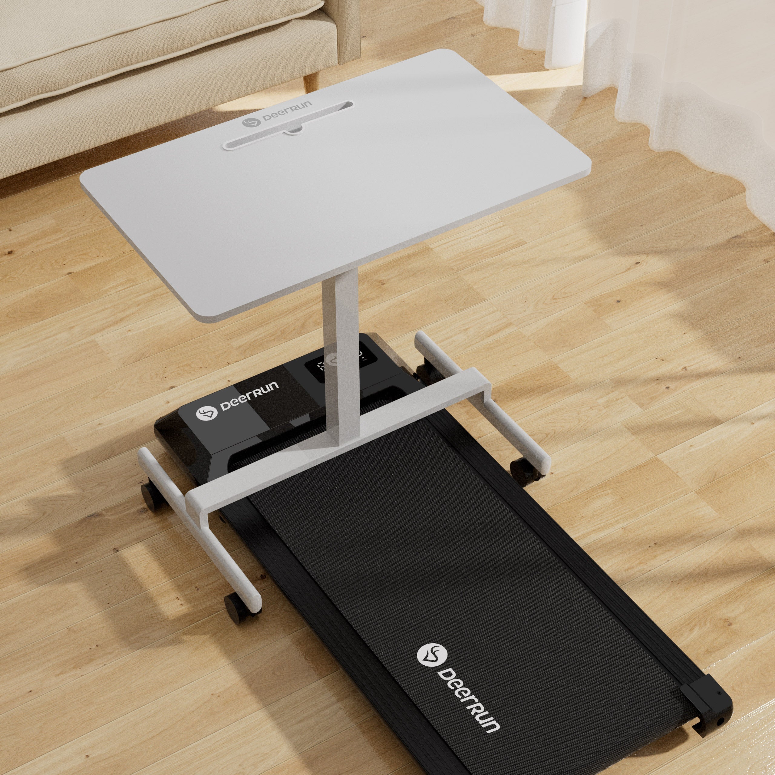 DeerRun Q1 Urban Mini Under-Desk Treadmill with Remote Control