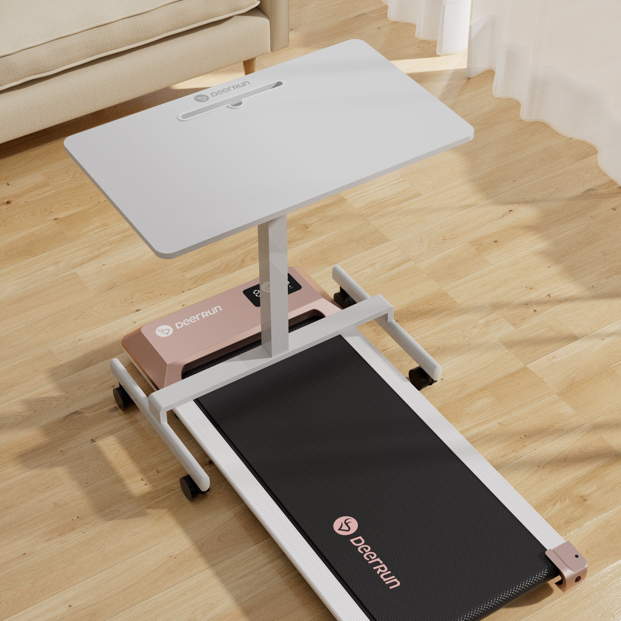 DeerRun Q1 Urban Mini Under-Desk Treadmill with Remote Control