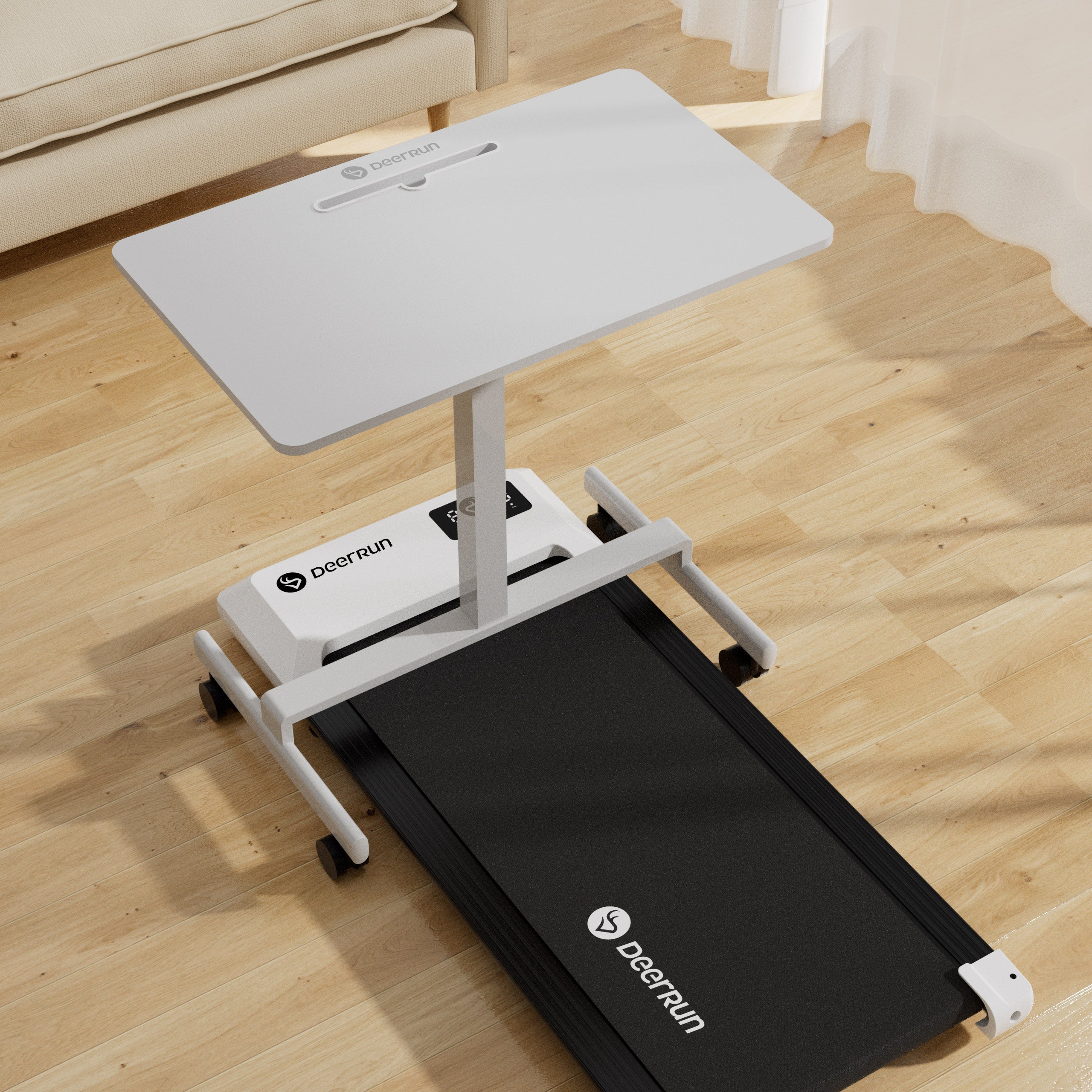 DeerRun Q1 Urban Mini Under-Desk Treadmill with Remote Control