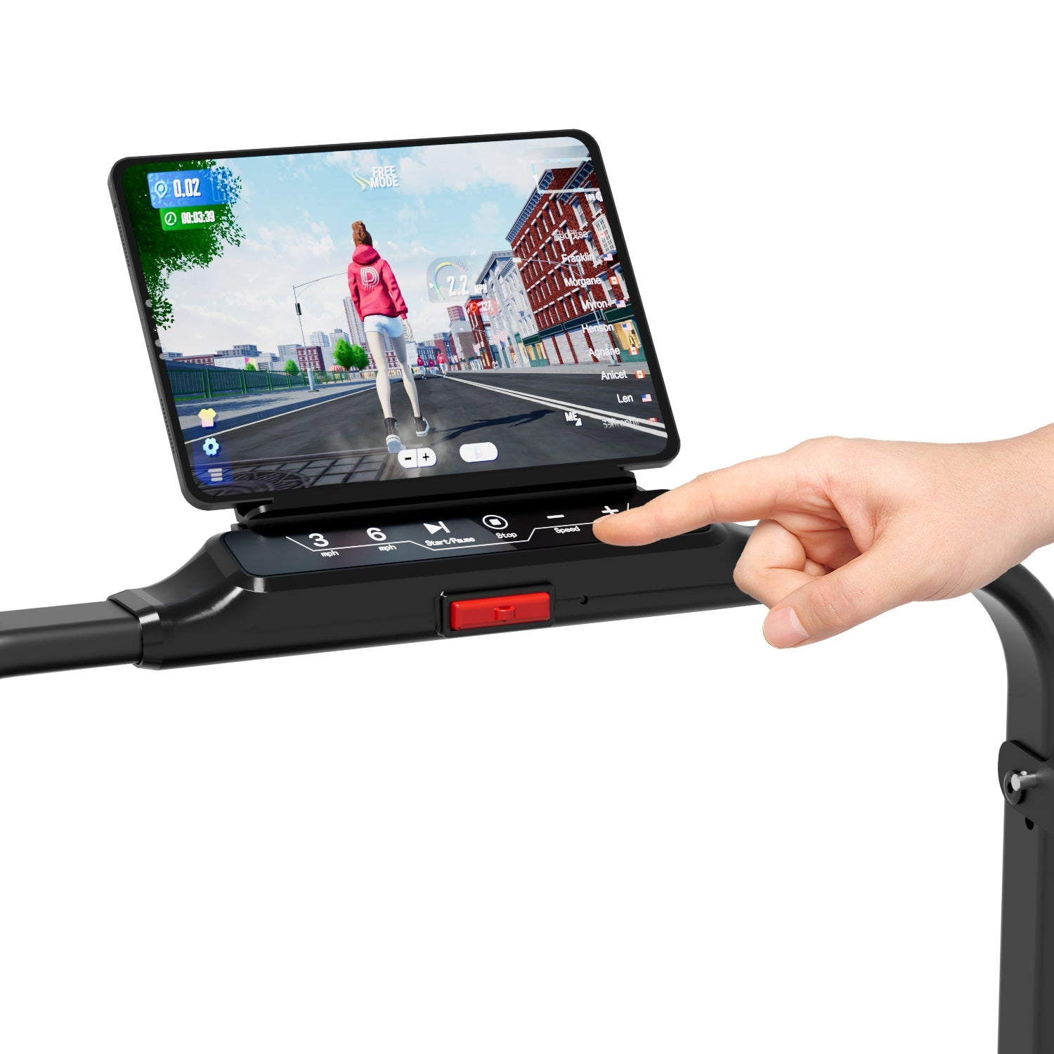 DeerRun A5 Mini 5.4% Incline Smart 2 in 1 Folding Treadmill with Handrail