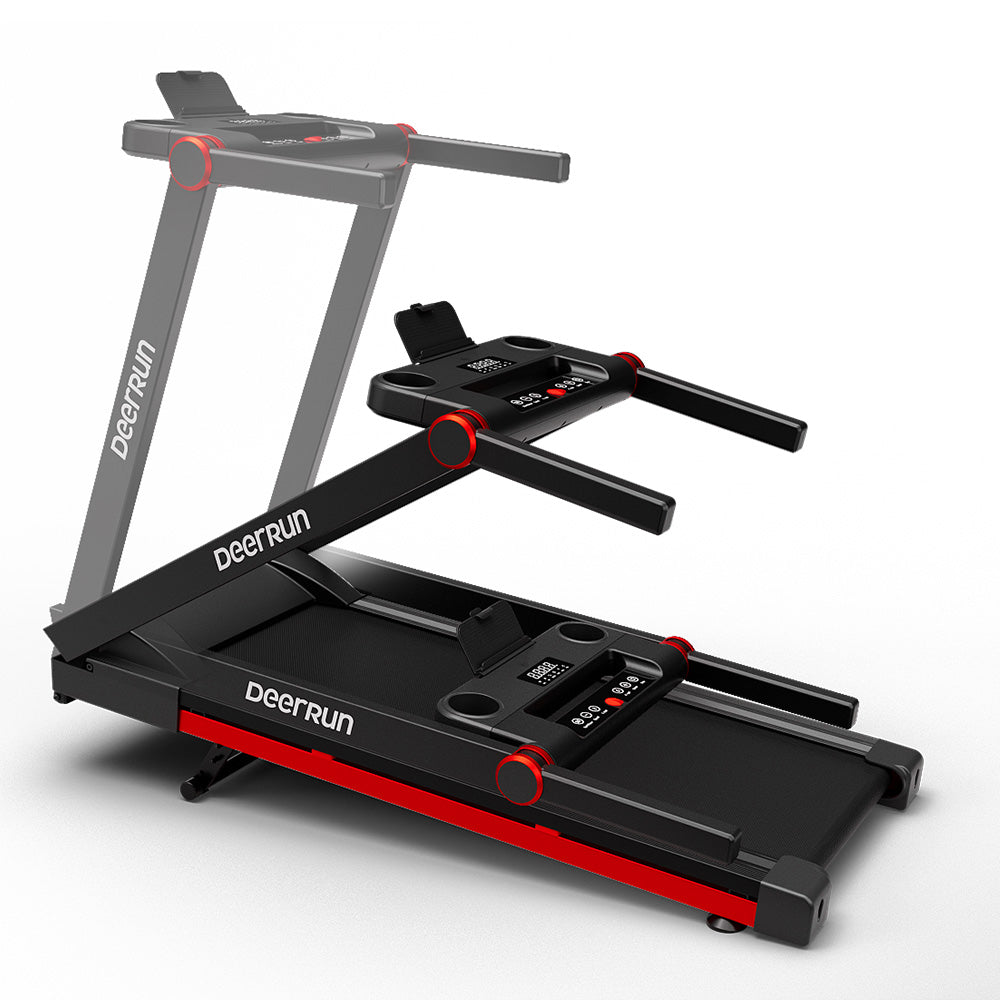 DeerRun A1 Pro Folding smart treadmill with 6% incline Red