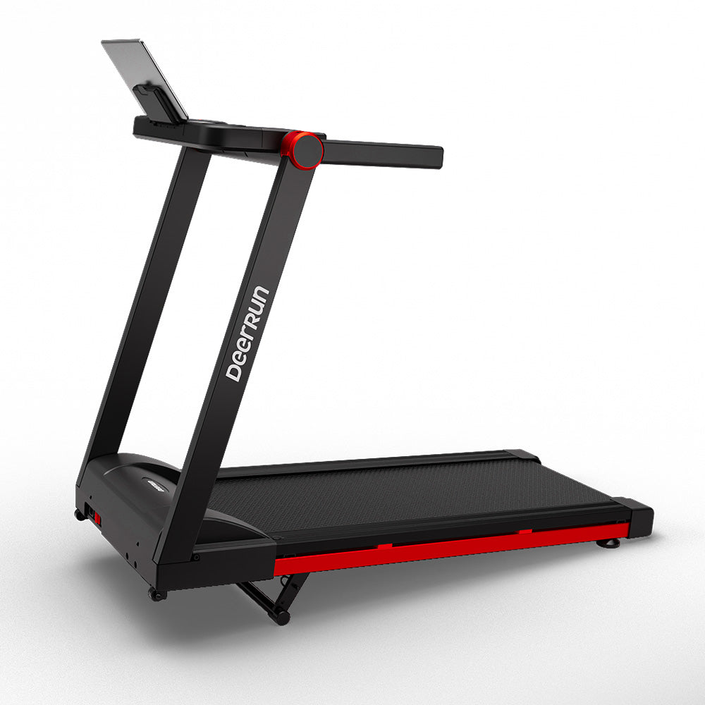 DeerRun A1 Pro Folding smart treadmill with 6% incline Red