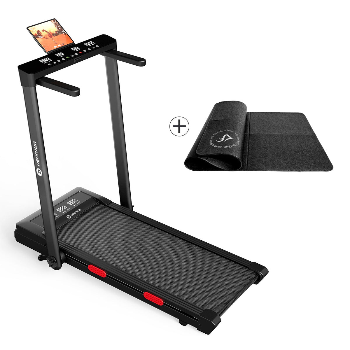 DeerRun Z10 Pro Muse Type 2 in 1 Foldable Treadmill with Remote Control, 12% Auto Incline