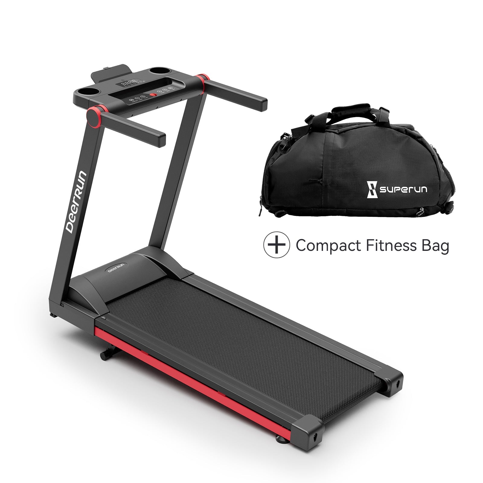 DeerRun A1 Pro Folding smart treadmill with 6% incline Red