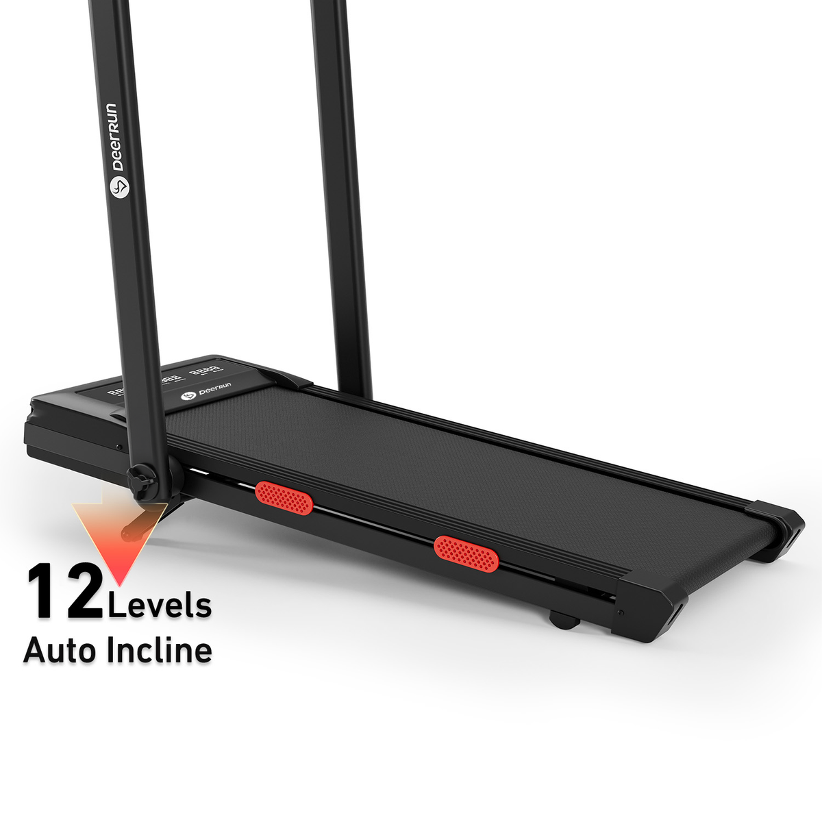 DeerRun Z10 Pro Muse Type 2 in 1 Foldable Treadmill with Remote Control, 12% Auto Incline