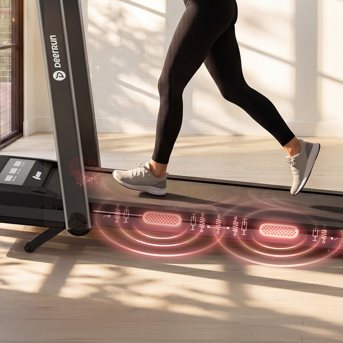 DeerRun Z10 Pro Muse Type 2 in 1 Foldable Treadmill with Remote Control, 12% Auto Incline