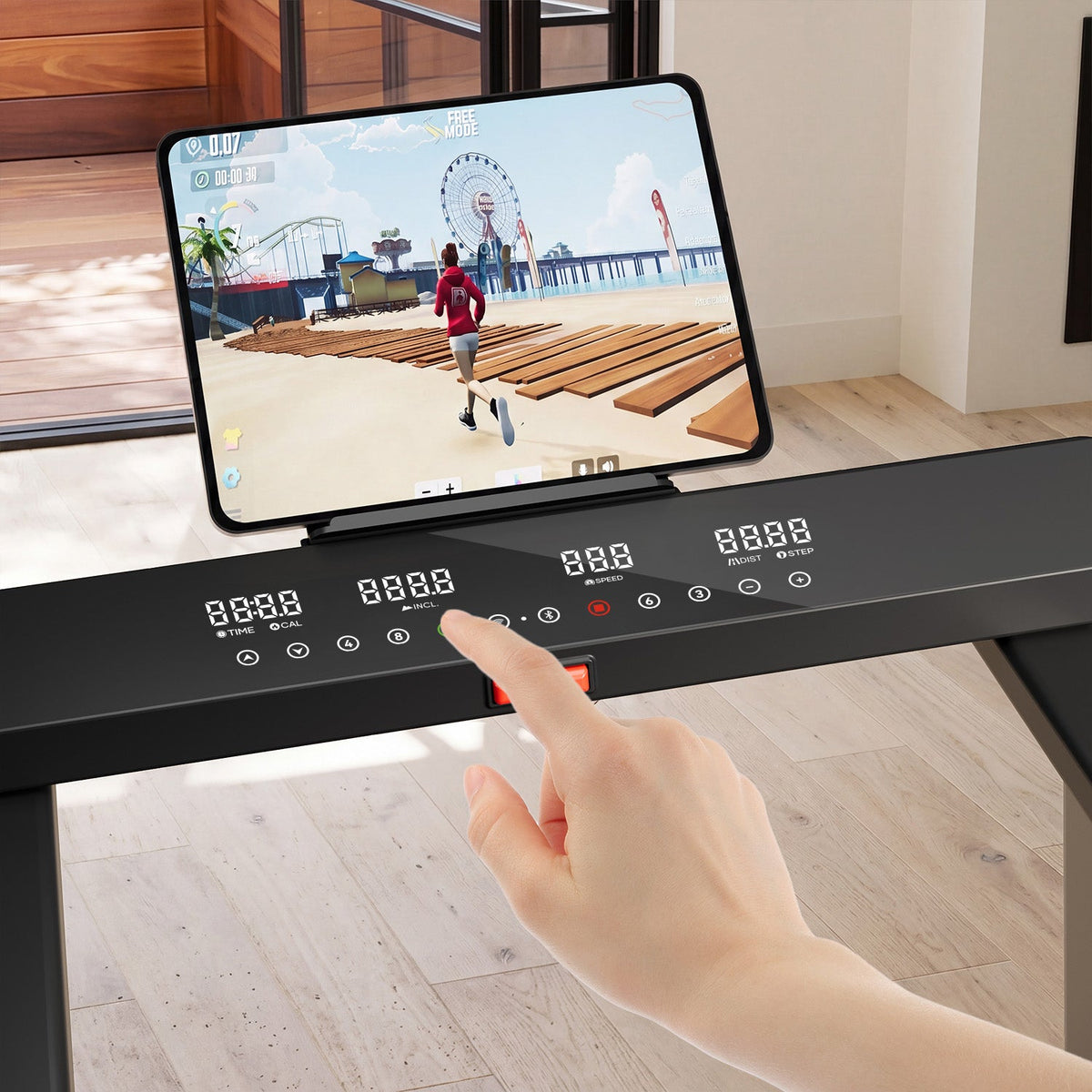 DeerRun Z10 Pro Muse Type 2 in 1 Foldable Treadmill with Remote Control, 12% Auto Incline