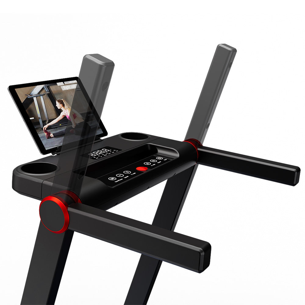 DeerRun A1 Pro Folding smart treadmill with 6% incline Red